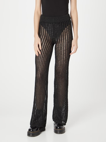 Regular Pantalon 'Diana' WEEKDAY en noir : devant