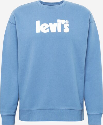 LEVI'S ® Суичър 'Relaxd Graphic Crew' в опушено синьо / бяло, Преглед на продукта