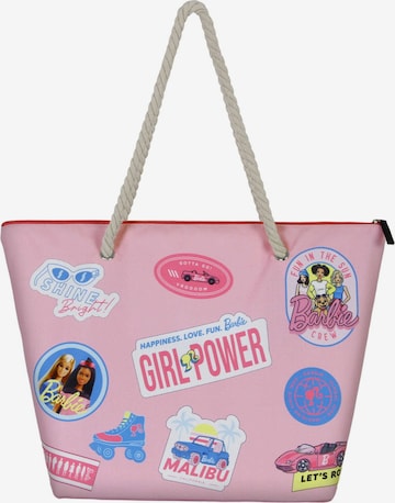 Sac de plage 'Barbie' Mattel en rose : devant