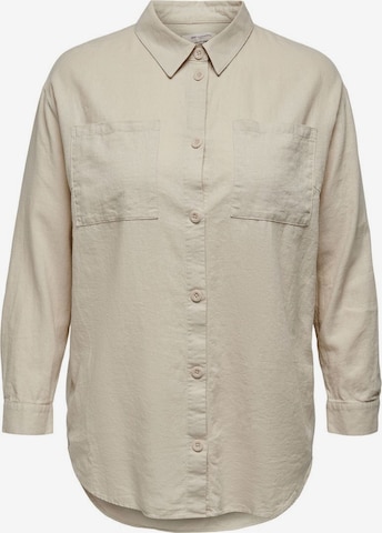 ONLY Carmakoma Blouse in Beige: front