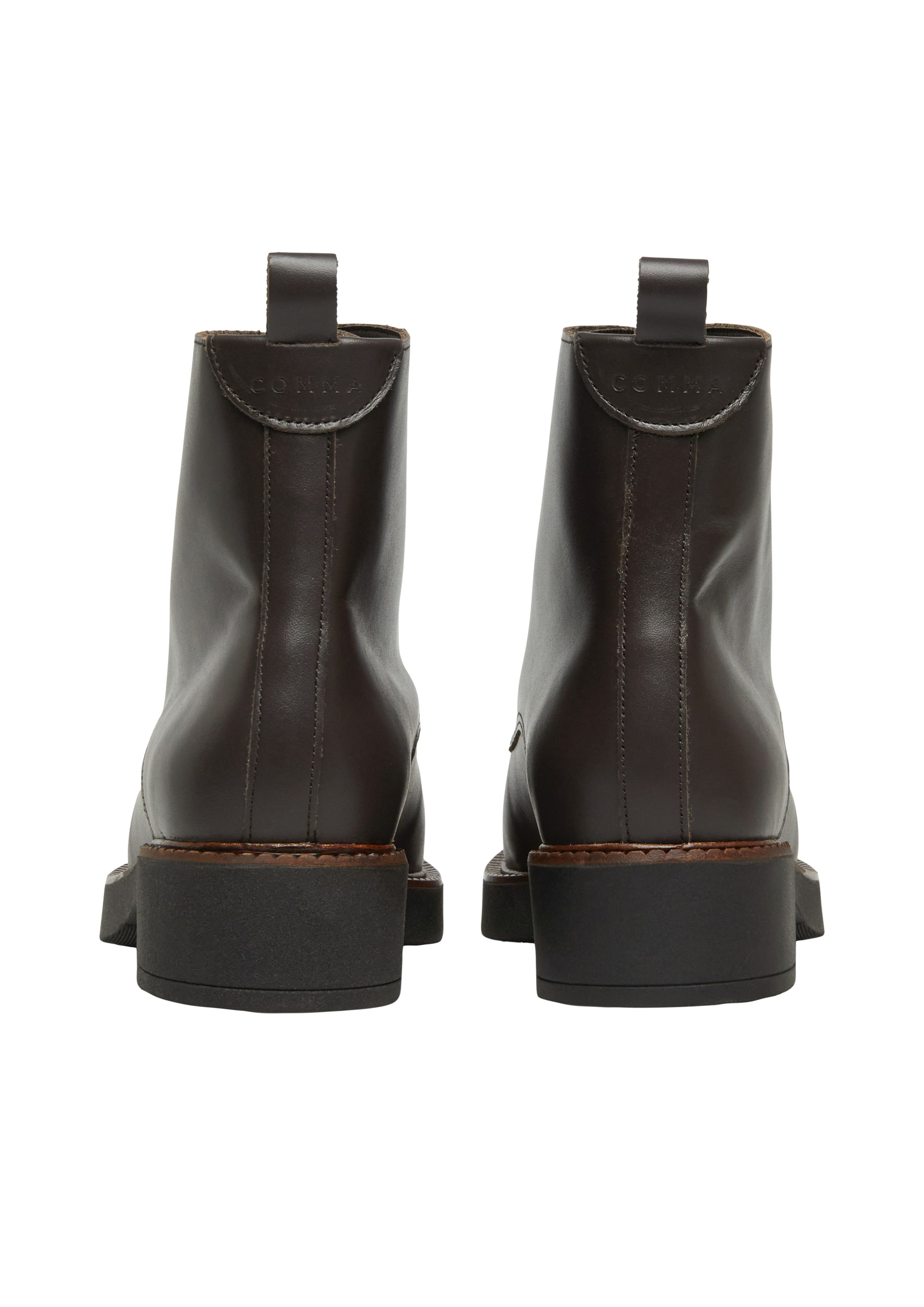 COMMA Schnürstiefelette in Braun