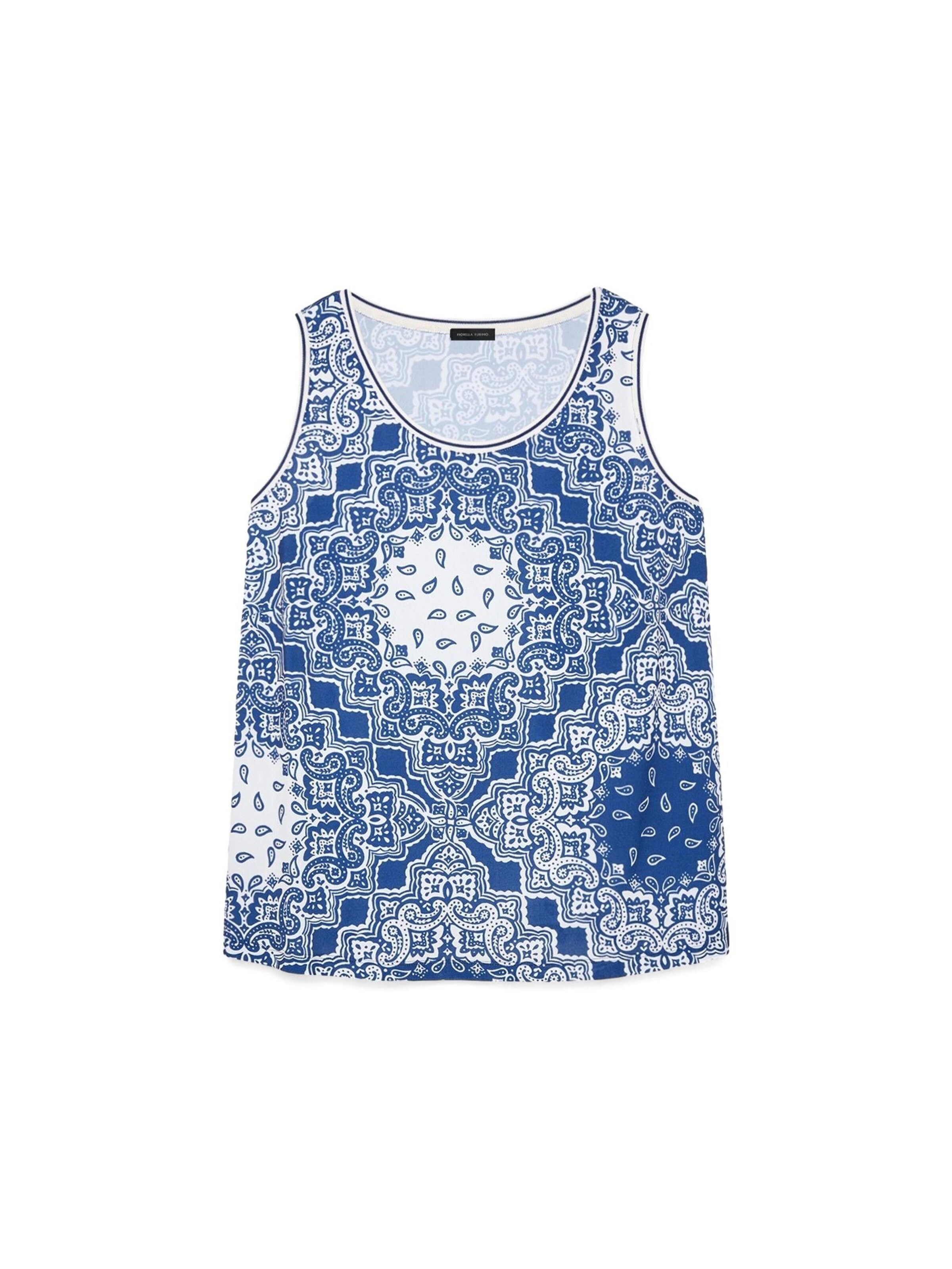 Haut Fiorella Rubino en bleu : devant