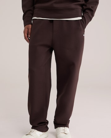 WE Fashion - Loosefit Pantalón en marrón: frente