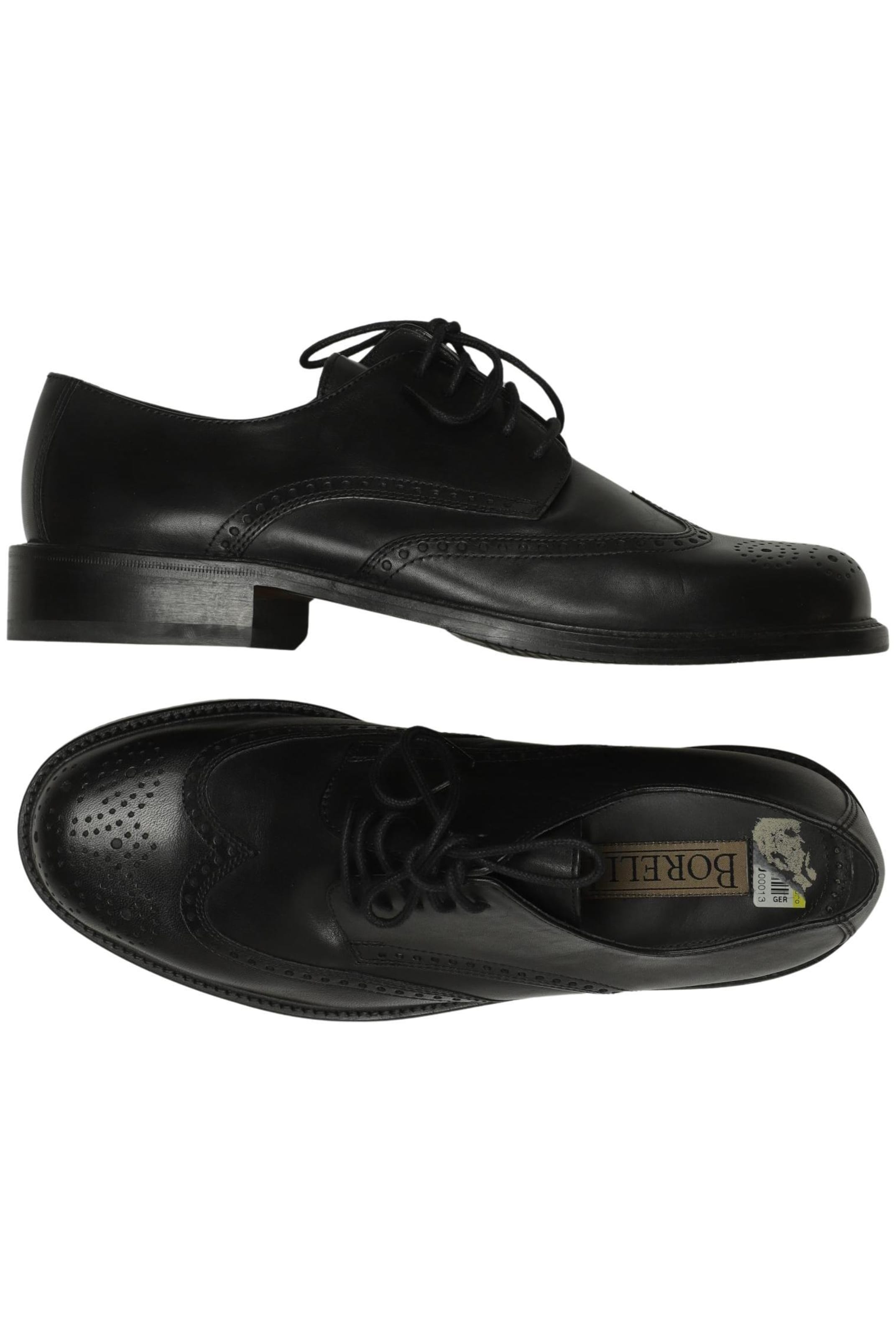 Borelli Flats & Loafers in 43 in Black: front