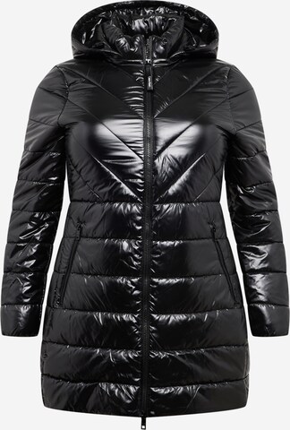 Calvin Klein Curve Between-Seasons Coat in Black: front