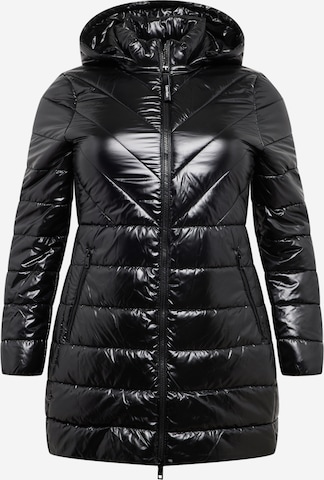 Calvin Klein Curve - Abrigo de entretiempo en negro: frente