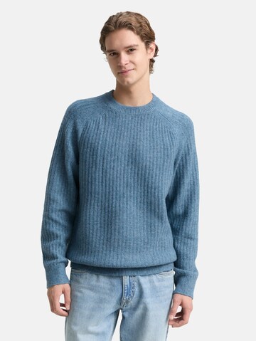 Pull-over TOM TAILOR DENIM en bleu : devant