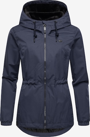 Ragwear Weatherproof jacket 'Dankka' in Blue: front