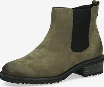 CAPRICE Chelsea Boots in Green: front