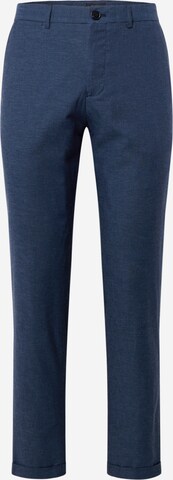 Coupe slim Pantalon chino 'Liam' Matinique en bleu : devant