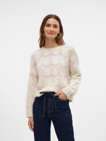 VERO MODA Pullover 'HATTY' in Beige: Vorderseite