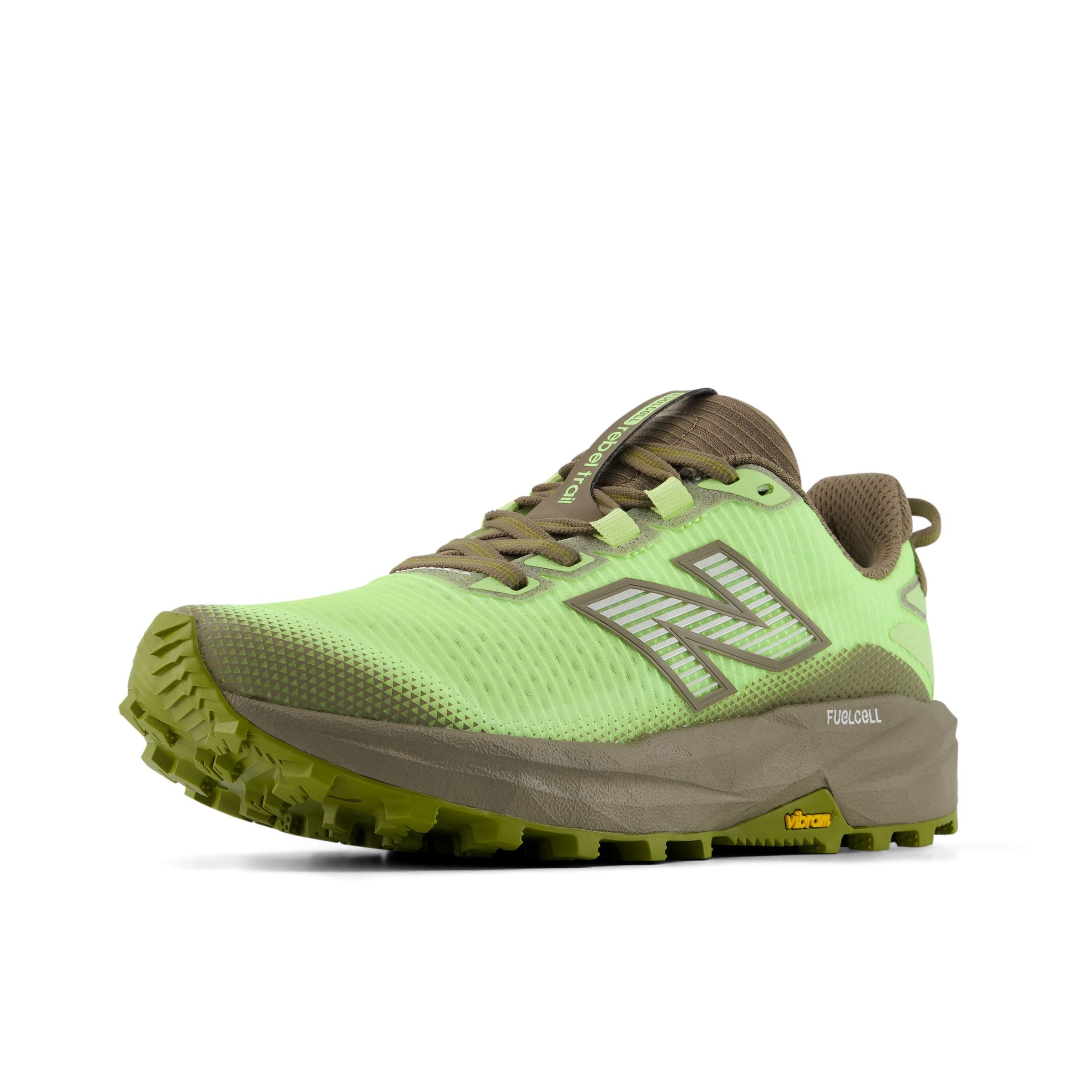 Chaussure de course 'Rebel Trail' new balance en vert : devant