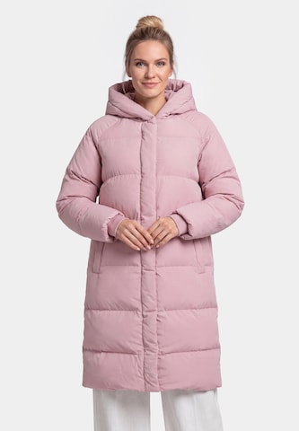 Manteau d’hiver usha WHITE LABEL en rose : devant