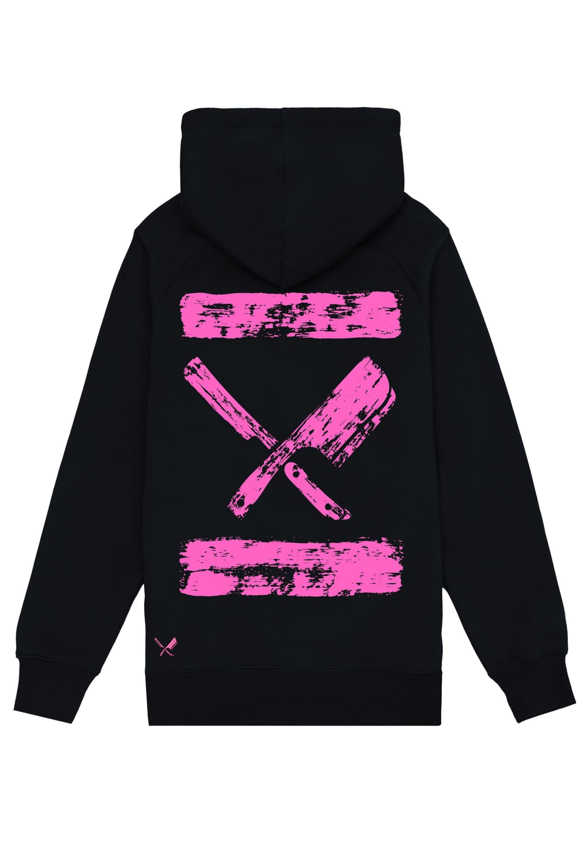 Distorted People Sweatshirt 'Inked Blades' in Zwart: voorkant