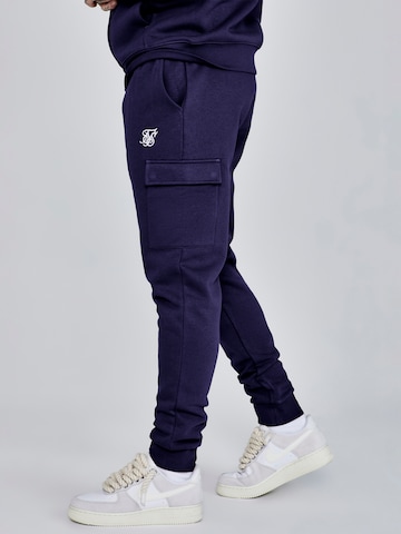 Regular Pantalon de sport SikSilk en bleu