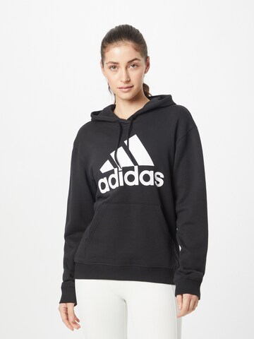 ADIDAS SPORTSWEAR Sportsweatshirt 'Essentials Big Logo  French Terry' in Schwarz: predná strana