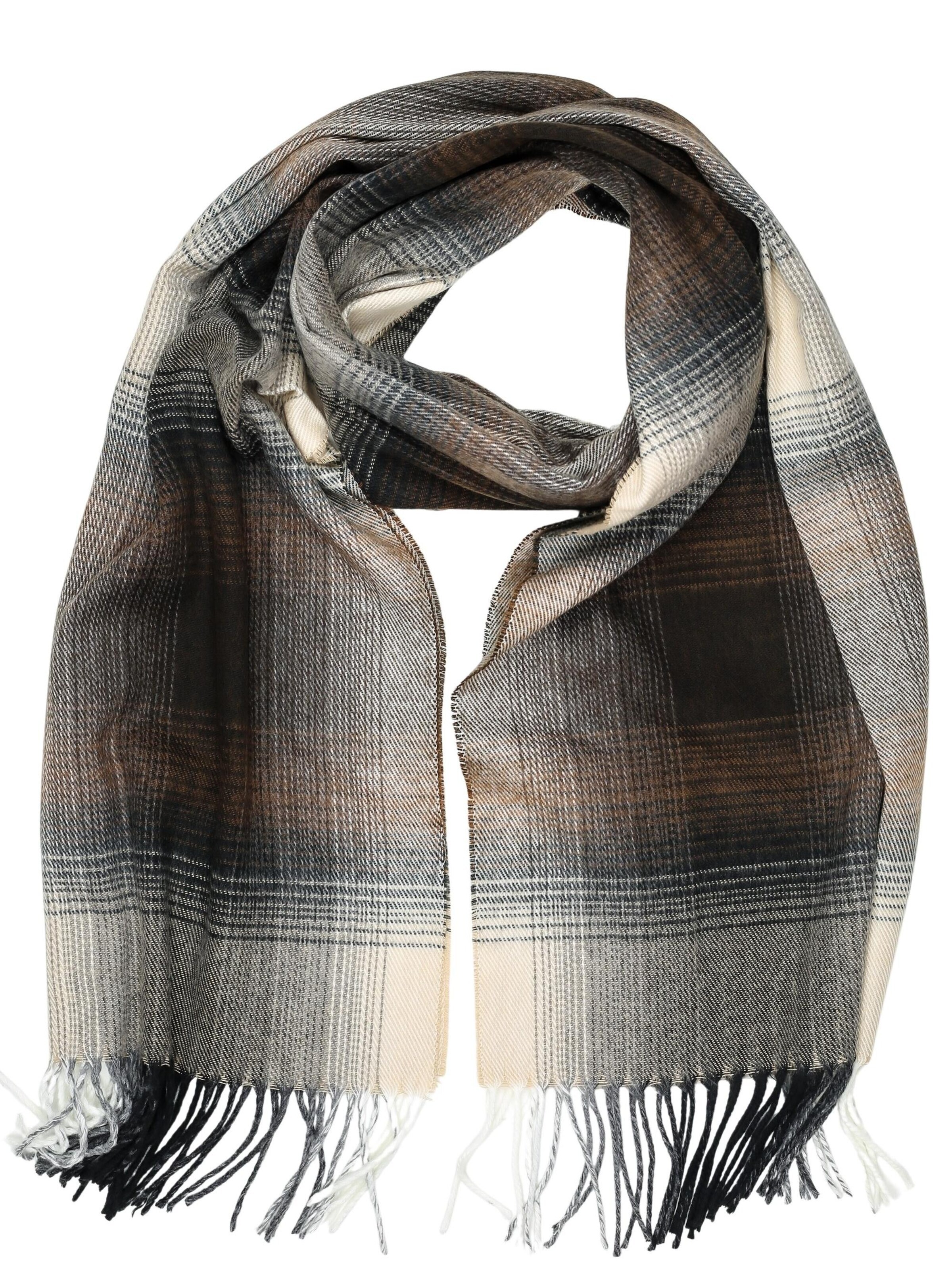 COLLEZIONE ALESSANDRO Scarf 'Manchester' in Brown: front