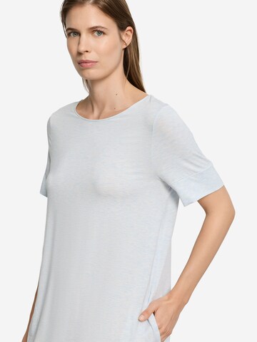 Hanro Nachthemd ' Natural Elegance ' in Blauw