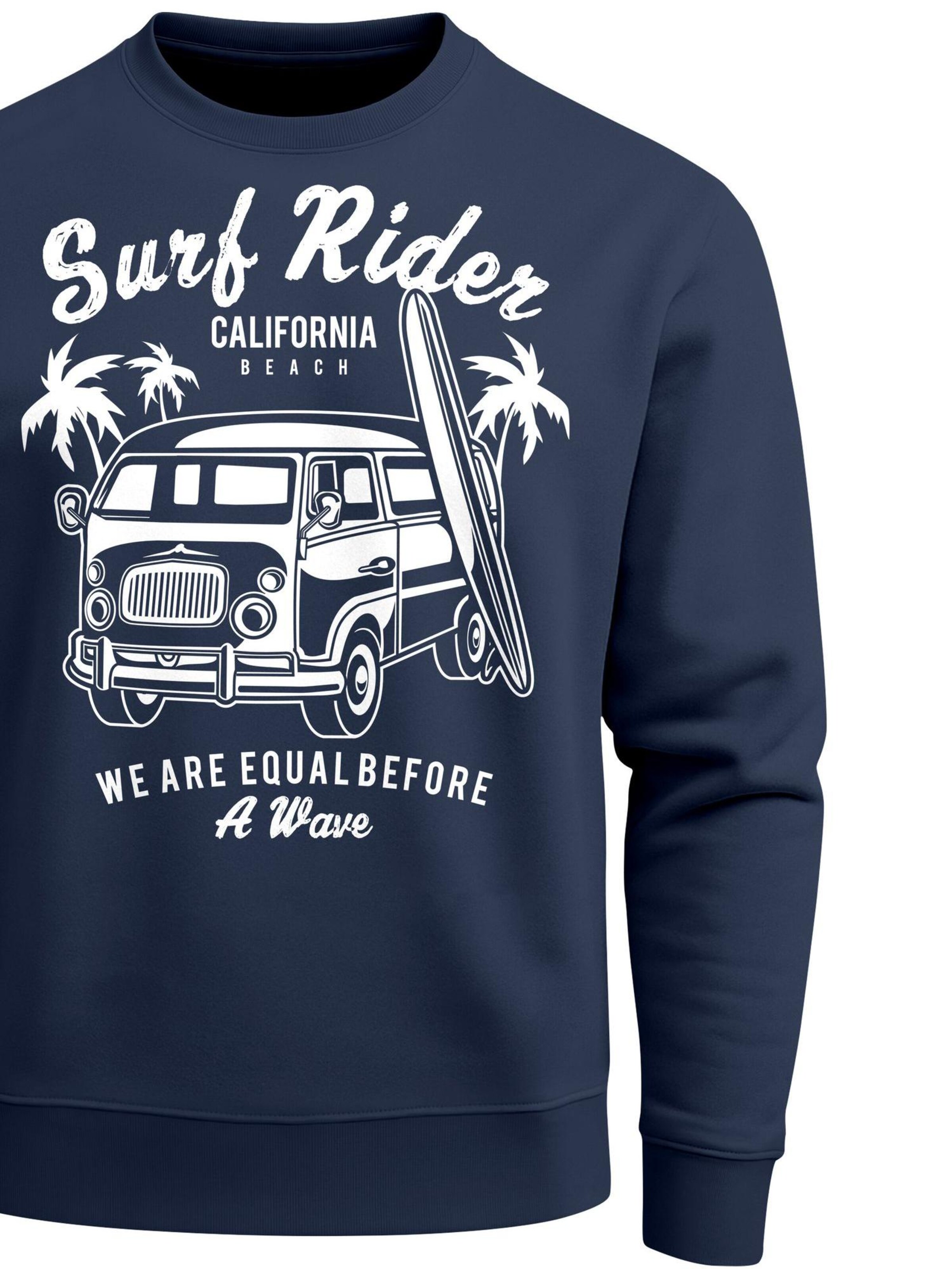 Neverless Sweatshirt 'Surf Rider' in Blue