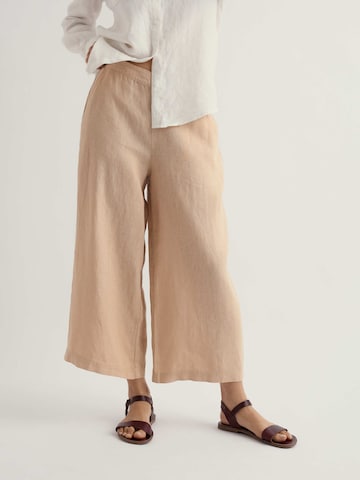 Seasalt Cornwall Wide Leg Bukser i beige: forside