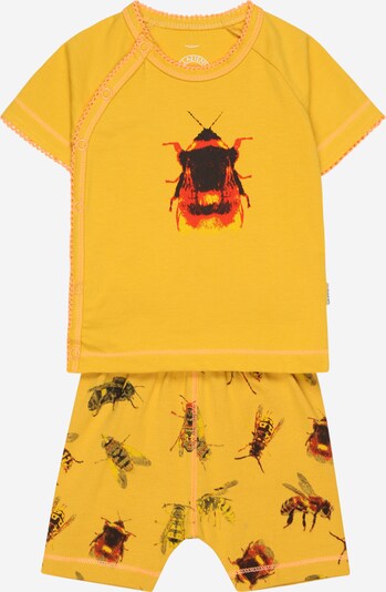 Claesen's Pyjama in goldgelb / rot / schwarz, Produktansicht