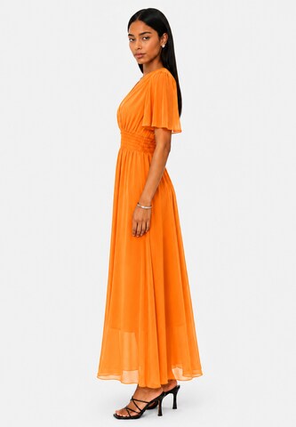 Elara Dress in Orange