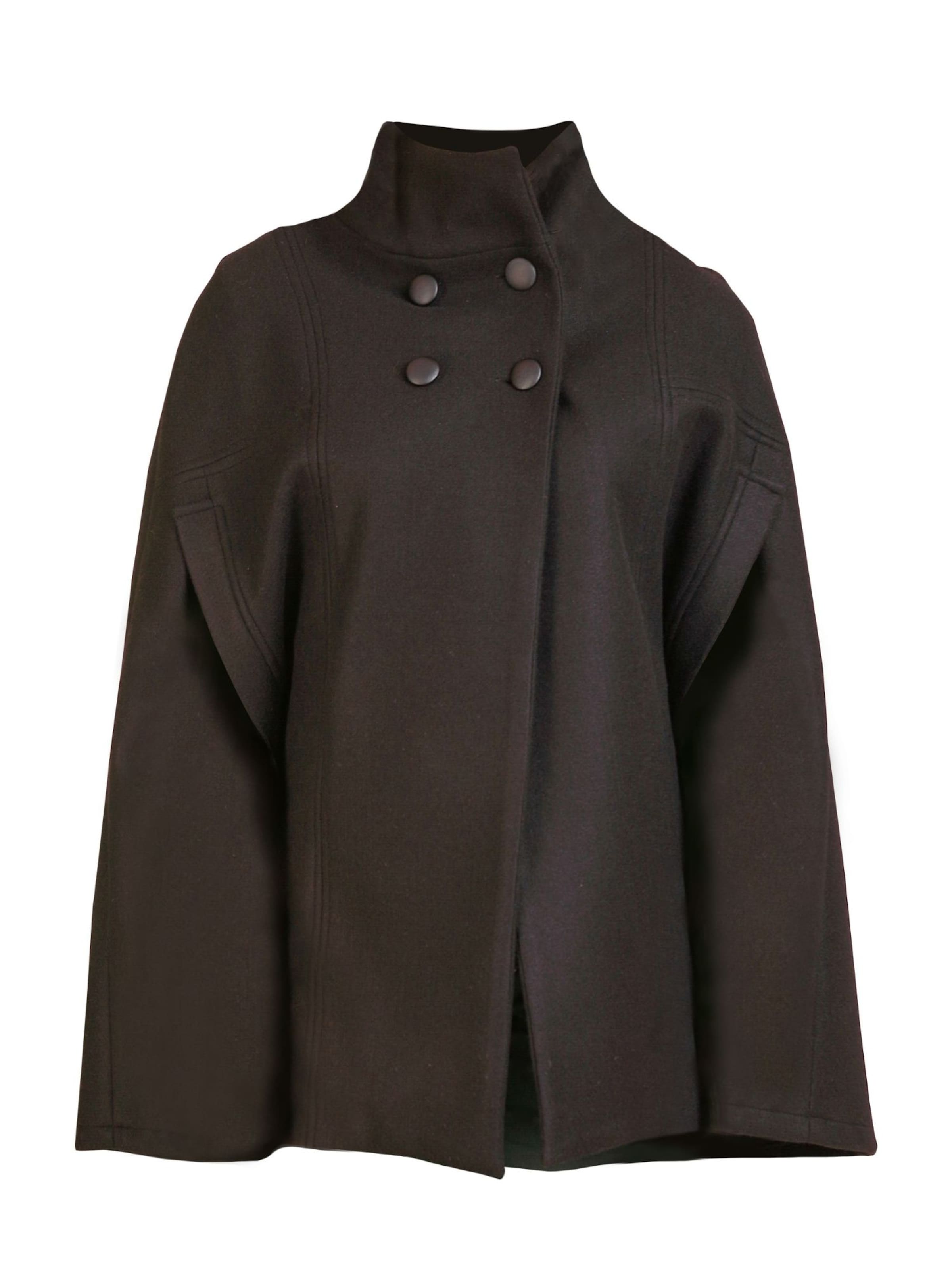 Manteau mi-saison 'Alyssum' Nikka Place en noir : devant