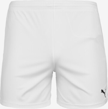 PUMA Workout Pants 'Team Goal 23 Knit' in White: front