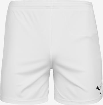regular Pantaloni sportivi 'Team Goal 23 Knit' di PUMA in bianco: frontale