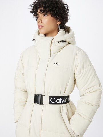 Calvin Klein Jeans Vinterfrakk i beige