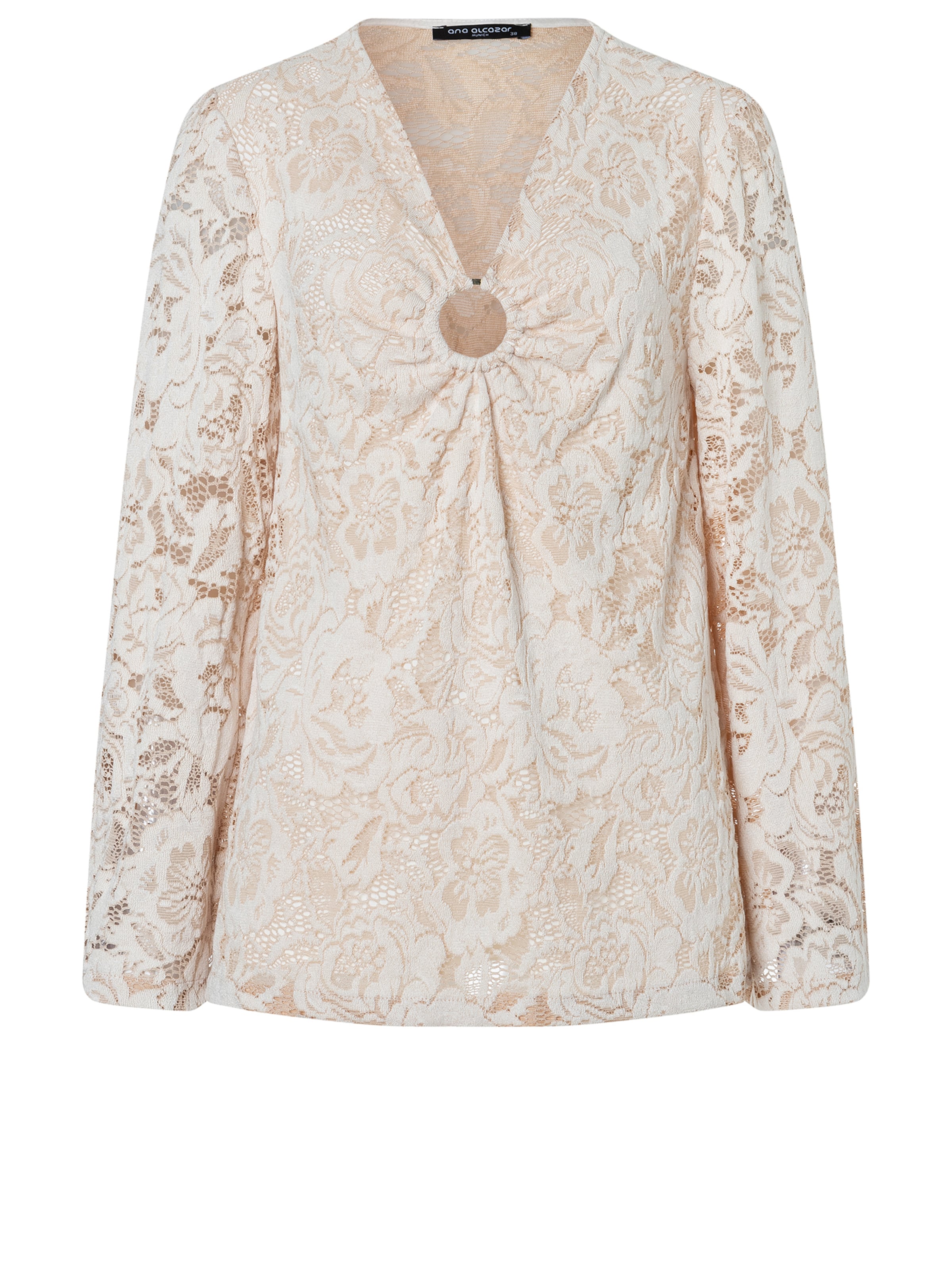 Ana Alcazar Bluse 'Zakora' in Beige: Vorderseite