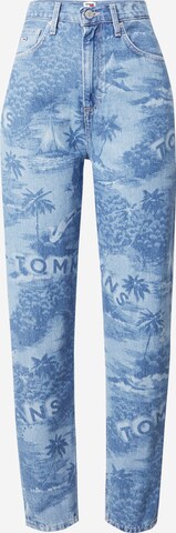 Tommy Jeans Tapered Jeans 'MOM JeansS' in Blauw: voorkant