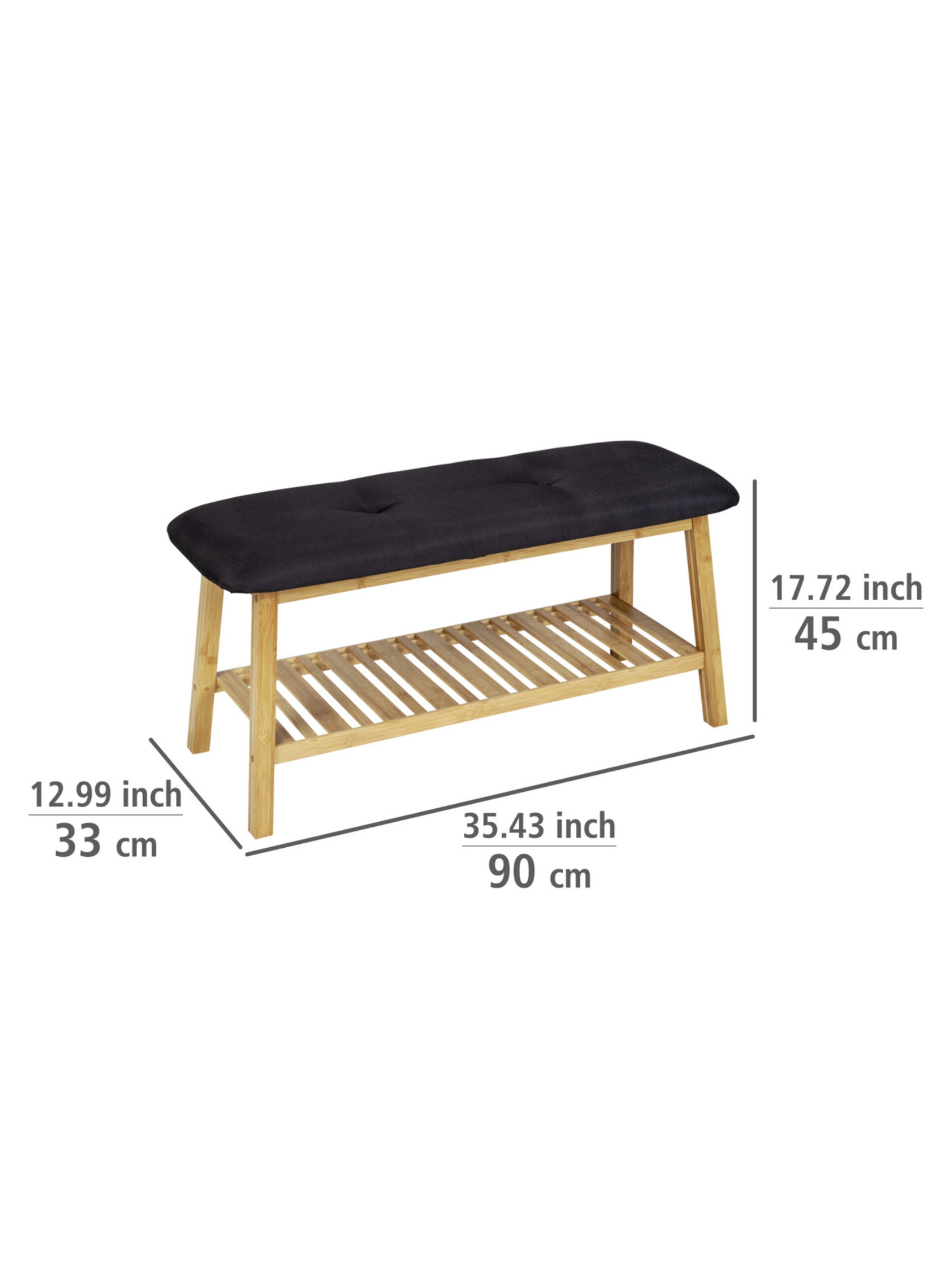 Wenko Shelf 'Ecori' in Black