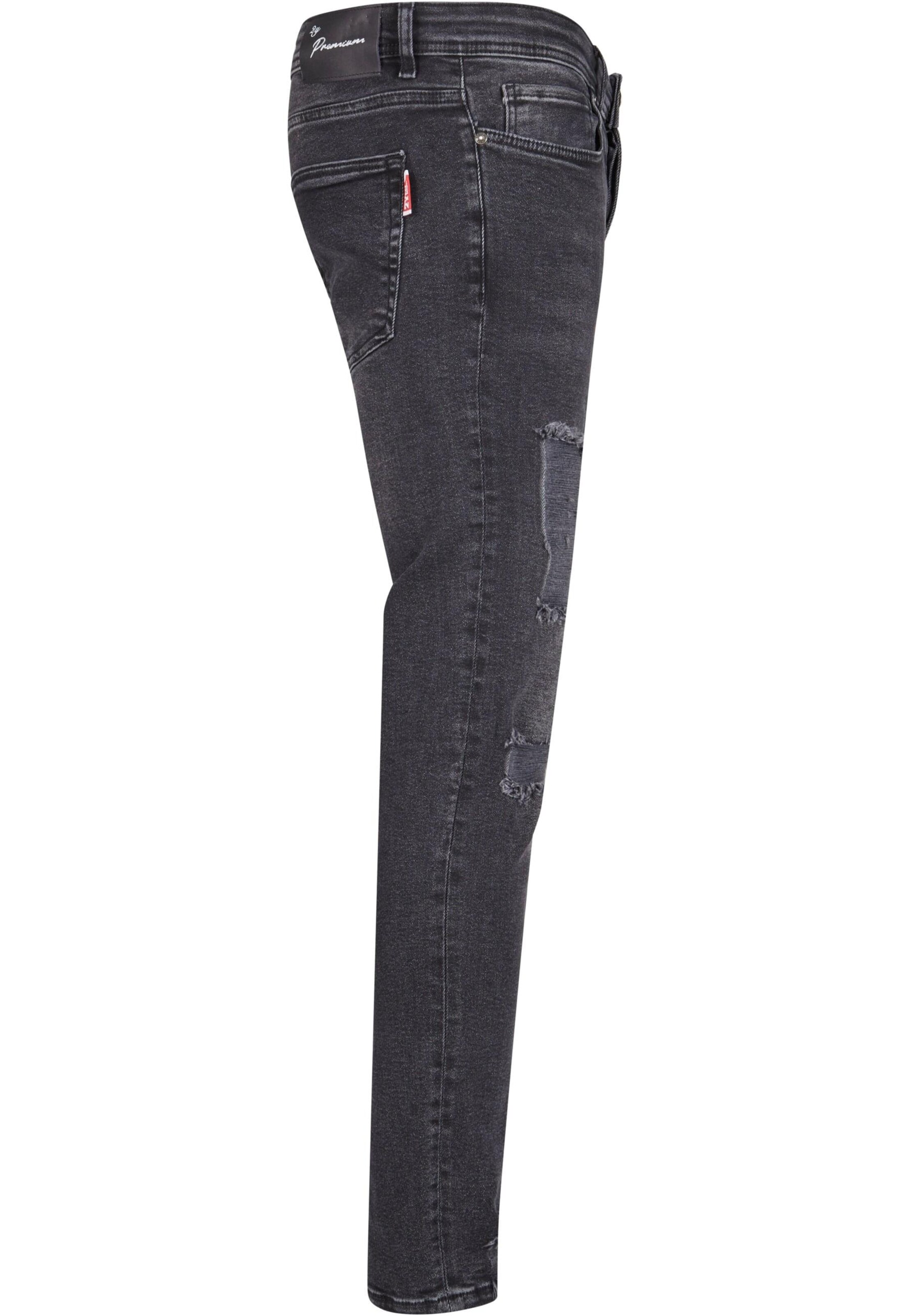 2Y Premium Regular Jeans in Black
