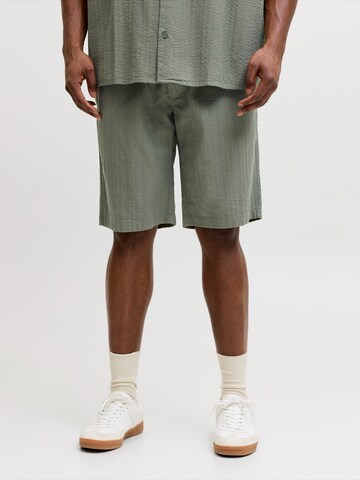 Jack & Jones Plus Regular Панталон 'JPSTJAIDEN TYSON' в зелено: отпред