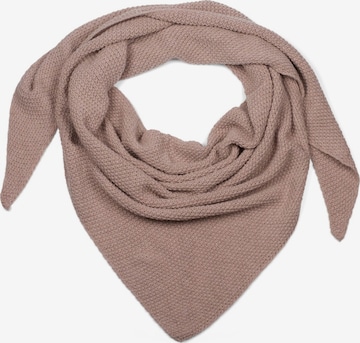 styleBREAKER Tuch 'Strick Dreiecktuch Einfarbig' in Pink: Vorderseite