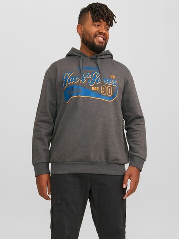 Jack & Jones Plus Sweatshirt in Grey: front