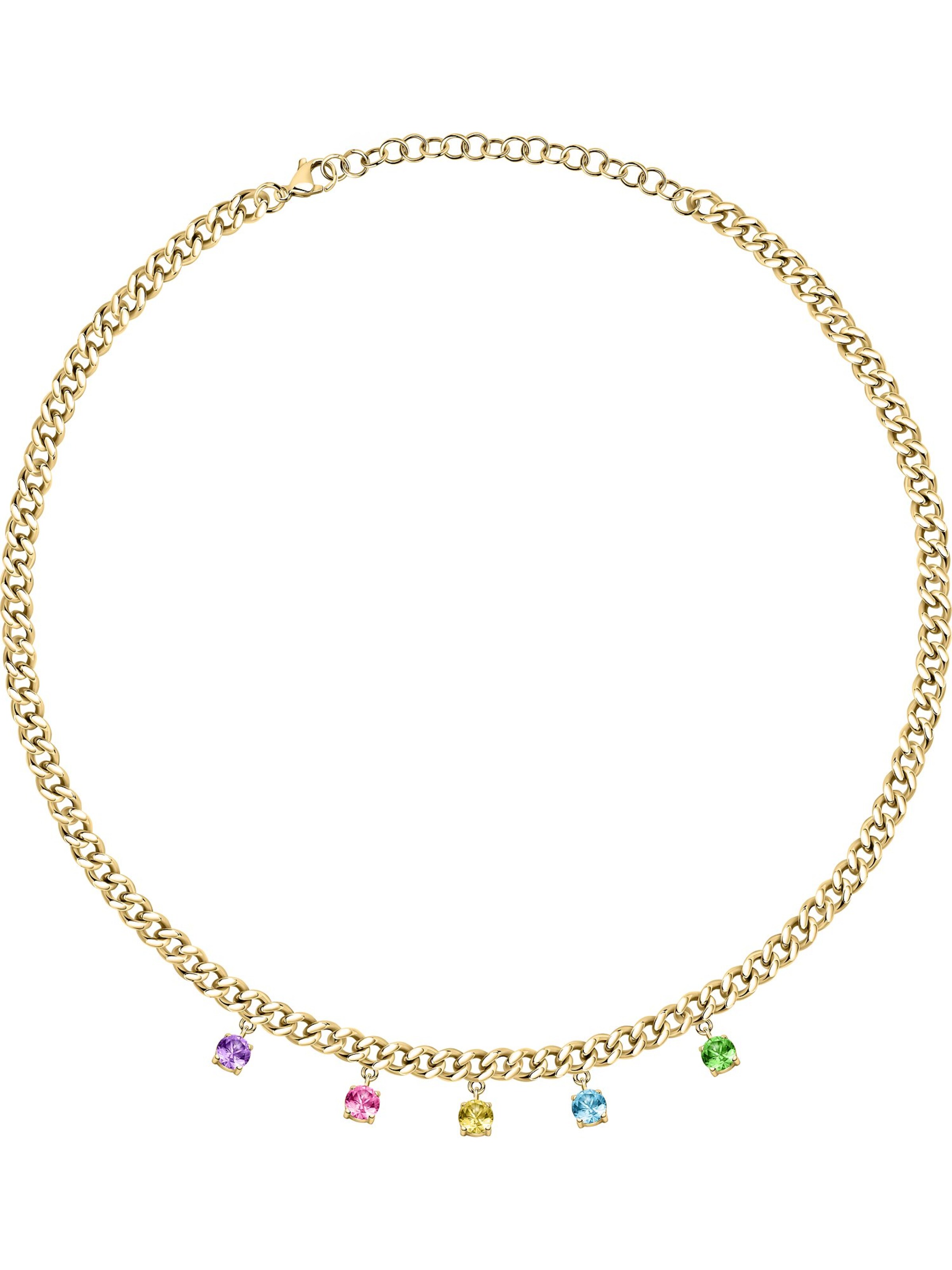 FAVS Necklace in Gold: front