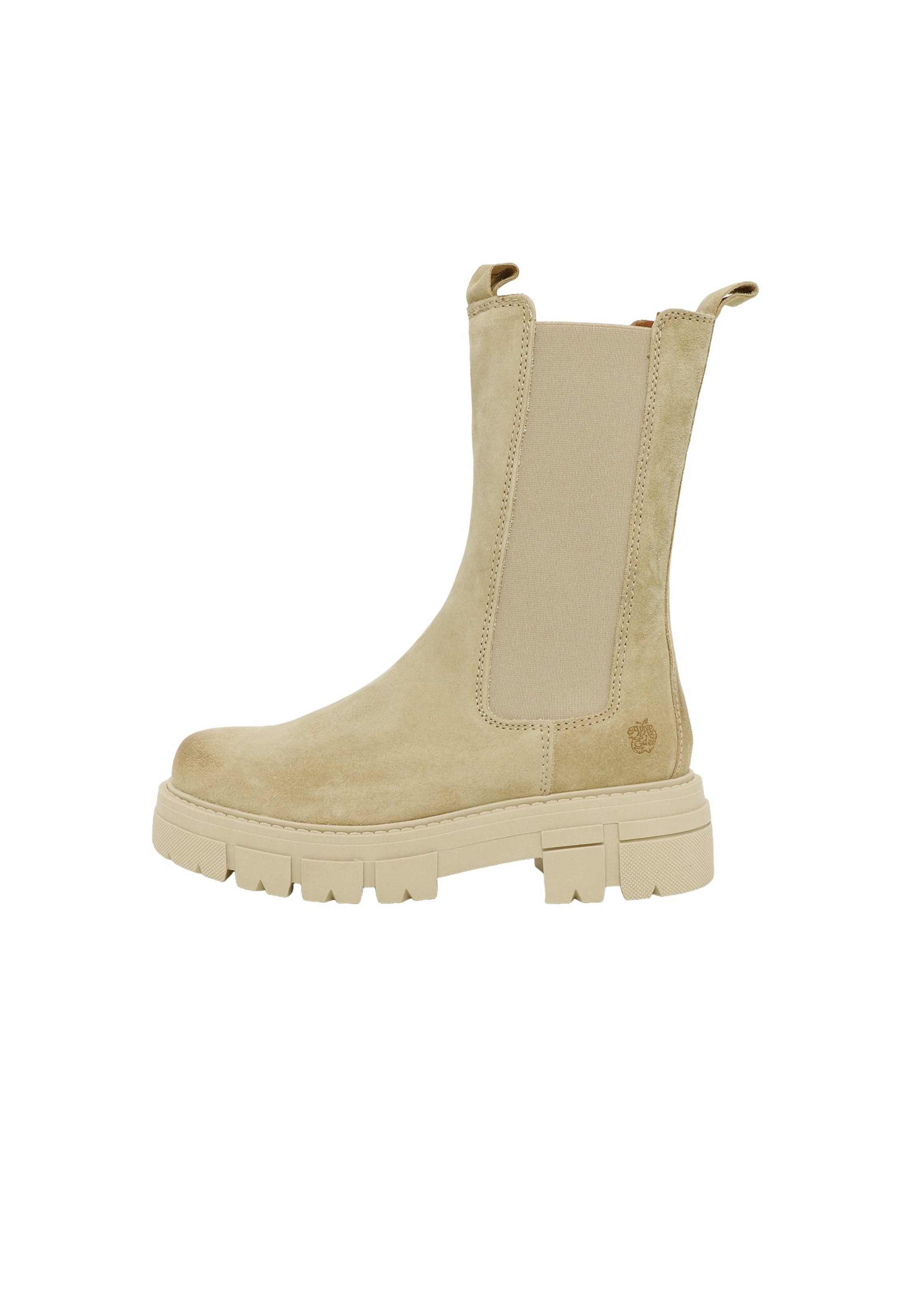 Apple of Eden Chelsea Boots 'CHER' in Beige: front