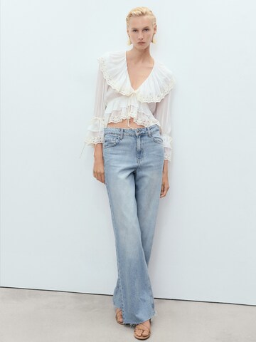 MANGO Wide leg Jeans 'DANILA' in Blauw
