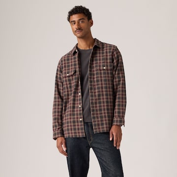 LEVI'S ® Regular fit Button Up Shirt 'JACKSONWORKER' in Brown