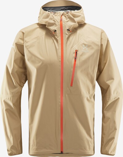 Haglöfs Funktionsjacke 'L.I.M' in beige / orange / weiß, Produktansicht