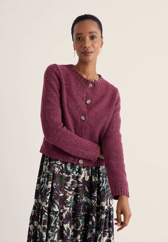 Cardigan Seasalt Cornwall en violet : devant