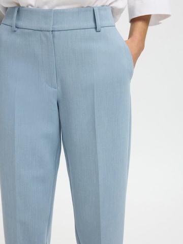 SELECTED Regularen Hlače na rob 'SLFRITA-RIA' | modra barva