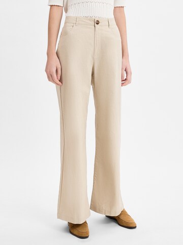 Franco Callegari Wide leg Pants in Beige: front