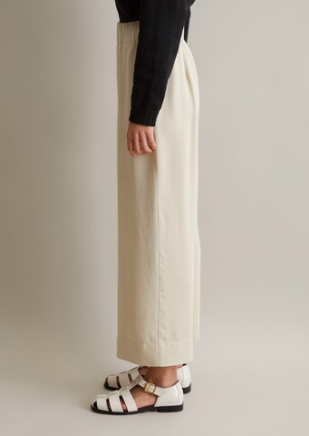 Wide leg Pantaloni di Marc O'Polo DENIM in beige