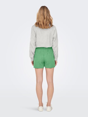 JDY Regular Trousers 'Theis' in Green
