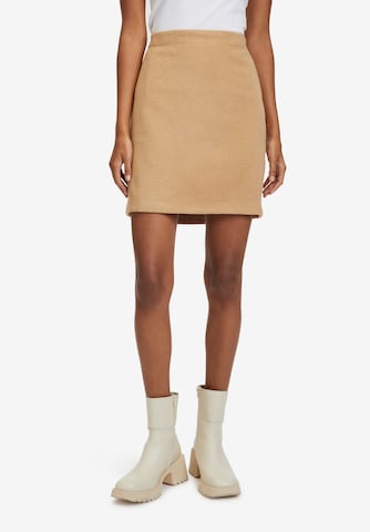 Cartoon Skirt in Beige: front