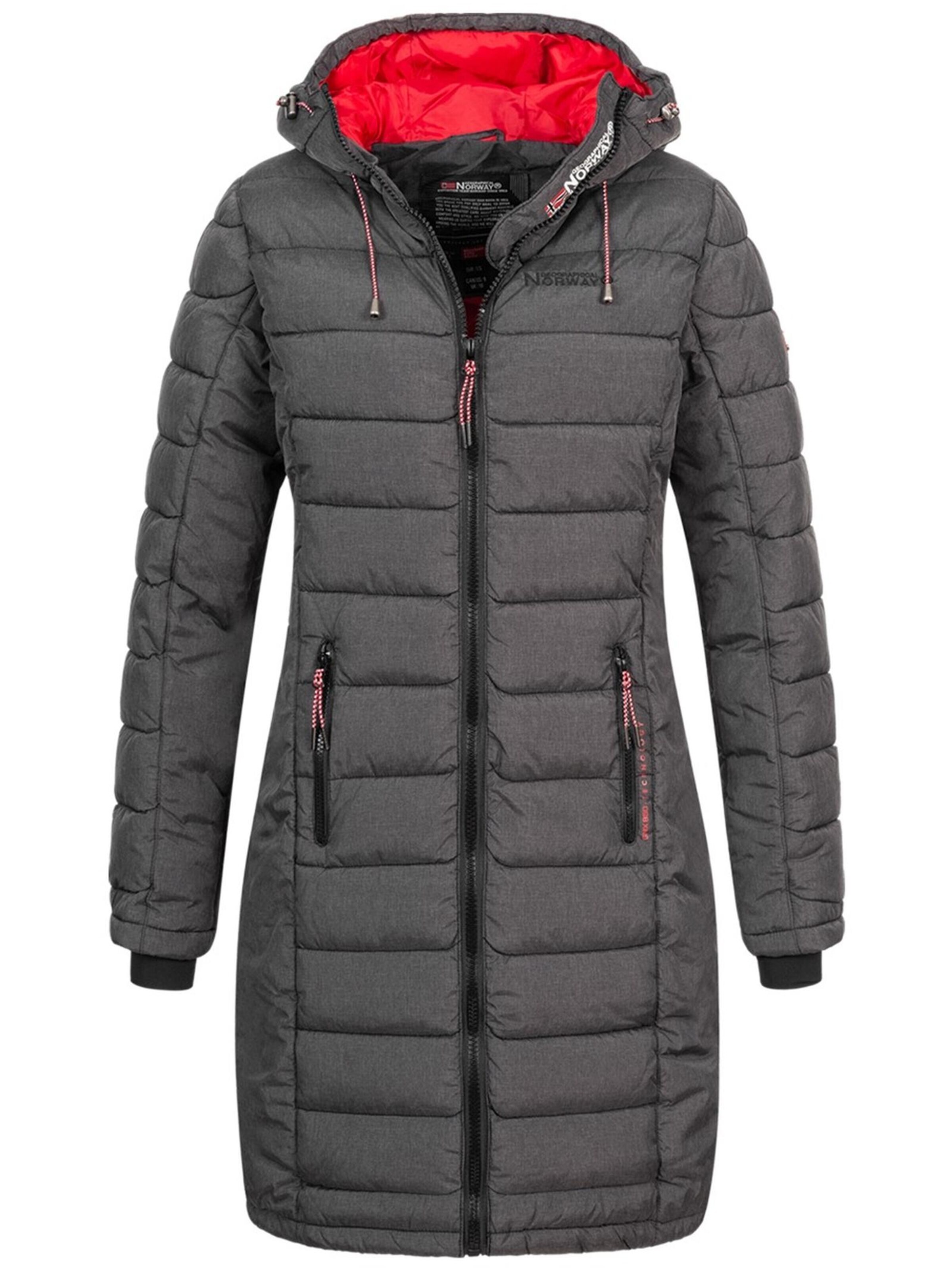 GEOGRAPHICAL NORWAY Winter Jacket 'Damen Winter Jacke  Stepp Mantel  Lange Steppjacke Wintermantel parka FVS Production H-H' in S in Anthracite, Item view