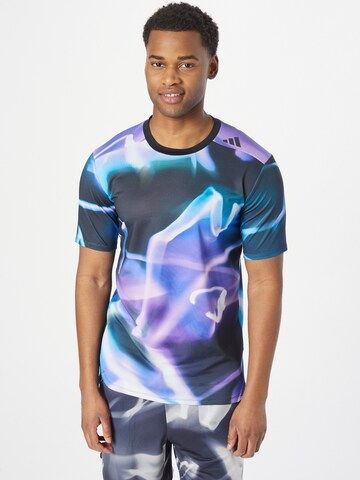 ADIDAS SPORTSWEAR - Camisa funcionais 'Designed 4 Heat.Rdy Allover Print Hiit ' em mistura de cores: frente